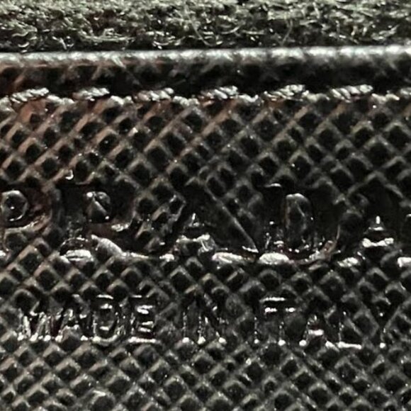 Prada Saffiano Leather Zip Around Long Wallet Vintage EUC Looks Brand New - Picture 8 of 13